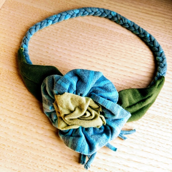 Other - Knit & Braided Flower & Leaf Hair / Head Band Other - Knit & Braided Flower & Leaf Hair / Head Band